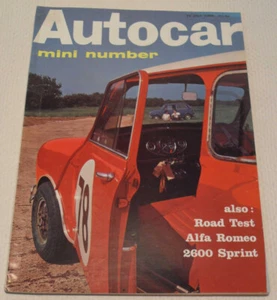 Autocar 29 July 1966 Mini, Chaparral Nurburgring, Alfa Romeo 2600 Sprint - Imagen 1 de 4