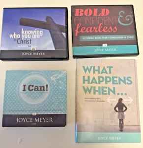 Lot of 4 Joyce Meyer CD sets; Strength through Christ to Conquer life; 16 discs - Picture 1 of 10