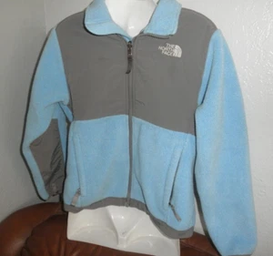 Youth NORTH FACE Denali Polartec Fleece Full Zip Jacket, Girl Medium  Blue Gray - Picture 1 of 2
