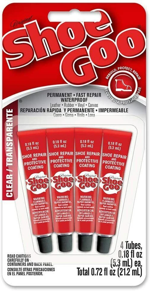 Shoe Goo 5510110 Mini Adhesive 4 Pack 0.18 fl. oz Clear