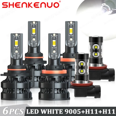 Faro LED blanco haz alto bajo + bombillas antiniebla para Ram 4500 5500 2021-2022 Foto 1 de 4