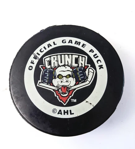 SYRACUSE CRUNCH OFFICIAL GAME PUCK AHL HOCKEY LEAGUE TAMPA BAY LIGHTNING NHL Cover