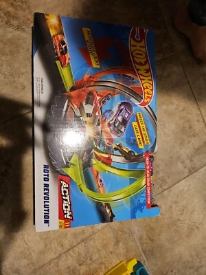 🔥🔥HOT WHEELS ROTO REVOLUTION STUNT TRACK Mattel 2017 con caja original y coches🔥 Foto 1 de 3