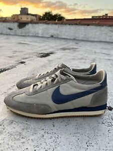 Vintage Nike Oceania Grey Navy Sneakers 1983 Size 12 US Mens Original Swoosh
