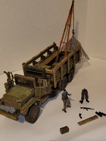 Walking Dead McFarlane Building Construction Set Woodbury Assault Vehicle Used Cover