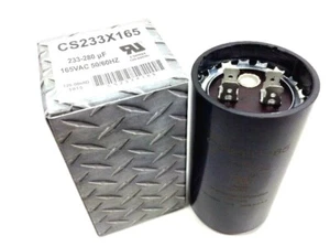 233-280 UF NEU Rundstartkondensator MFD 165 VAC 50/60 HZ Startkappe CS233X165 - Bild 1 von 4