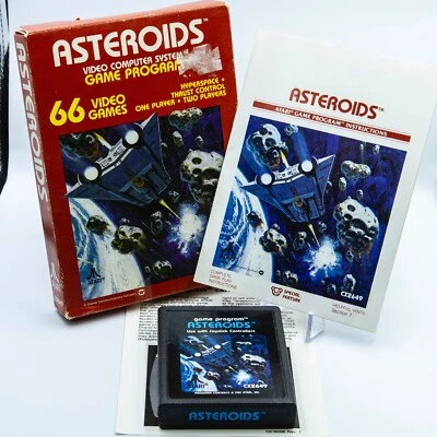 Asteroids Atari 2600 | Cartridge Box Manual CIB | Tested & Working - Image 1 of 4