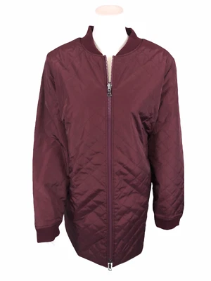 LOGO by Lori Goldstein Women's Reversible Quilted Zip Front Jacket Small Size - Image 1 of 4