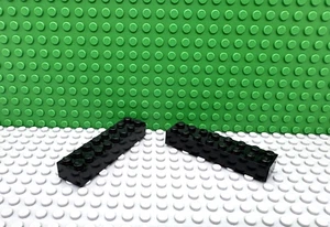 Lego 2 Blocco Mattoni Nero 2x8 NUOVO - Foto 1 di 1