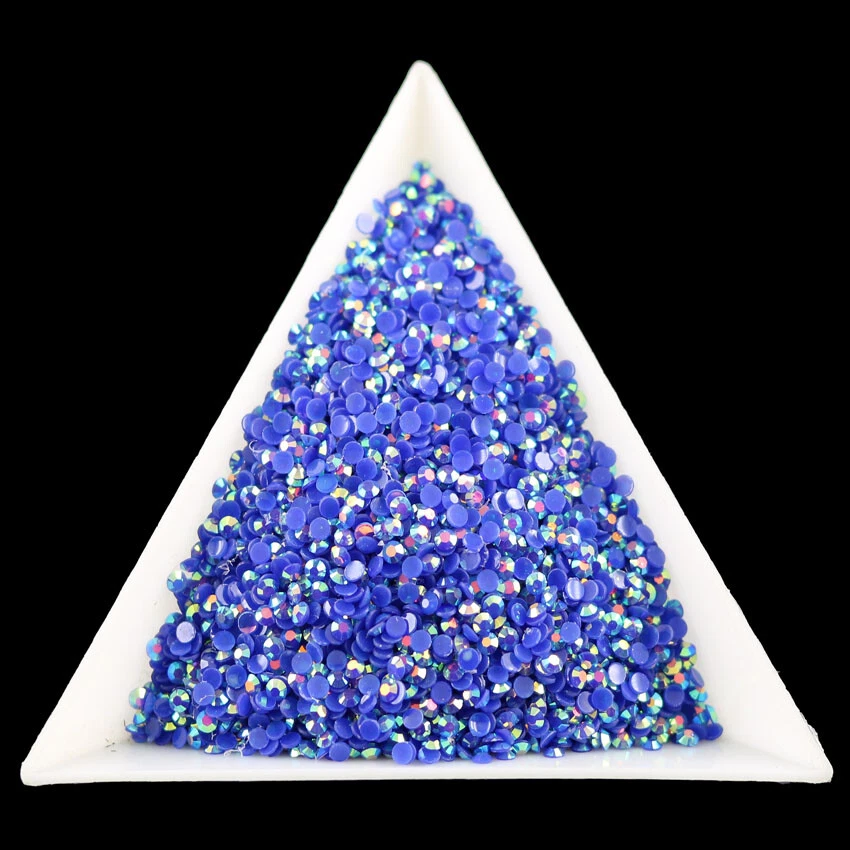 Pegamento para arte en uñas de diamantes de imitación de cristal de resina Jelly Ab de 2 mm SS6 10000 un./bolsa Foto 1 de 1