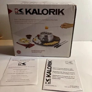Brand New Kalorik 2-in-1 Smores Maker, with Chocolate Treat Fondue Melt Feature - Picture 1 of 9