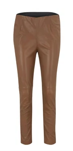 Lederhose 36 braun Heine Rick Cardona Dehnbund Lammnappa Leggings cognac NP170€ - Bild 1 von 2