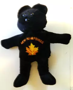 New Hampshire Beanie orso nero. Stately Bears stagione autunnale. BB4 - Foto 1 di 5