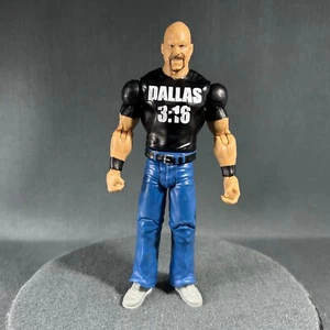 WWE Wrestlemania Stone Cold Steve Austin Dallas 3:16 Basic Wrestling Figure - Picture 1 of 24