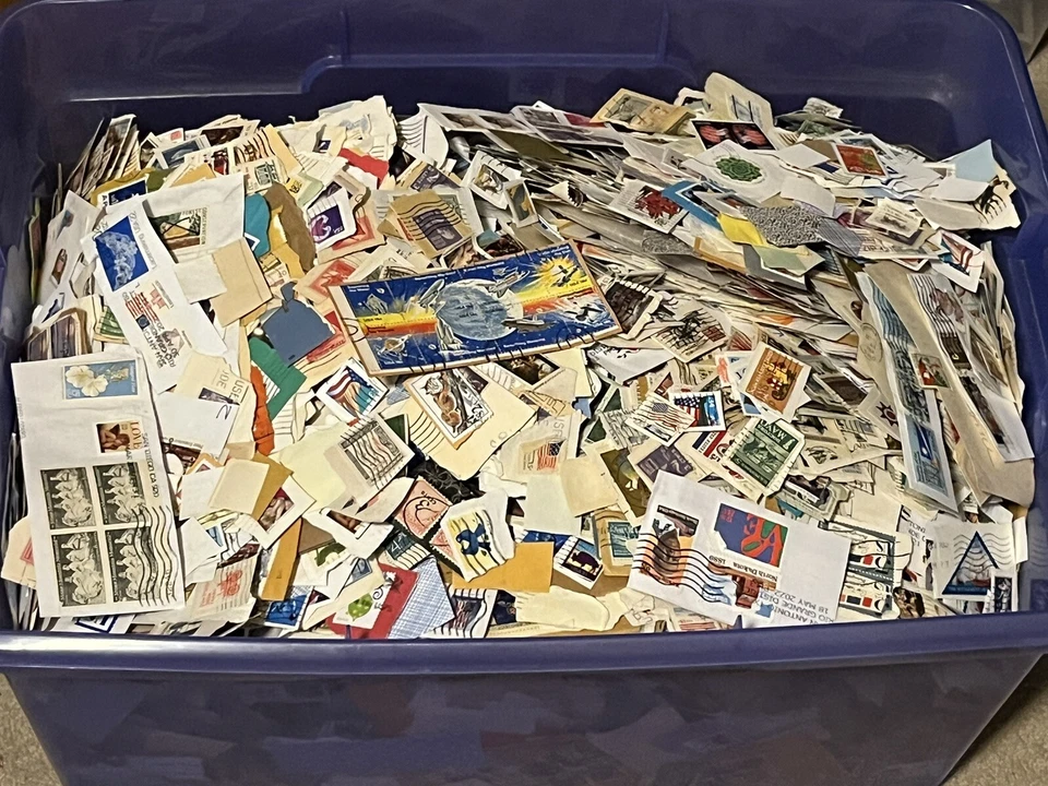 Selos postais Kiloware EUA selos em papel 5 oz - Imagem 1 de 1