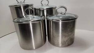 Tramontina Stainless Steel Canister Set Of 4 With Lids - Bild 1 von 7