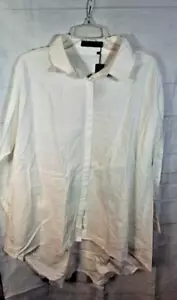 Zanzea White Long Sleeve Tunic Size XXL Boho NWT - Picture 1 of 11
