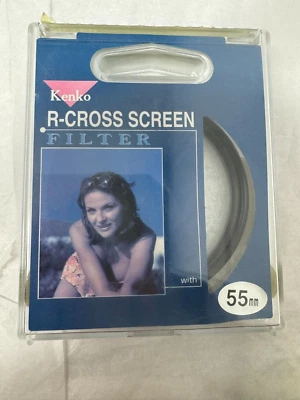 Kenko R - Filtro de cámara de pantalla cruzada 55 mm nuevo stock antiguo Foto 1 de 2