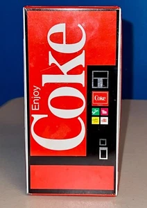 Coca-Cola Mens Handkerchiefs Tin Box 6.5" Vending Machine Design 65% Polyester 3 - Picture 1 of 11
