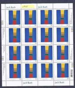 CANADA - MINT SHEET OF 16 STAMPS - VFNH - SCOTT 2321 - ART CANADA - JACK BUSH - Picture 1 of 1