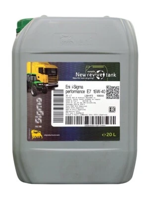 20 LT OLIO MOTORE ENI AGIP I-SIGMA 15W40 E7 MINERALE x VEICOLI PESANTI (CAMION)