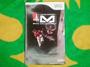 Dave Mirra BMX Challenge Nintendo Wii Manual Only - Picture 1 of 2