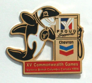 Chevron Zapfsäule Pin Wal Logo - Bild 1 von 3
