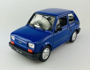 WELLY FIAT 126p BLAU 1:21 POLISH CLASSICS DIE CAST METAL MODEL NEU IM KASTEN - Imagen 1 de 8