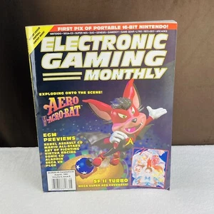 Vtg 1993 Electronic Gaming Monthly EGM Aero The Acro-Bat No. 49 Magazine Book - Picture 1 of 10