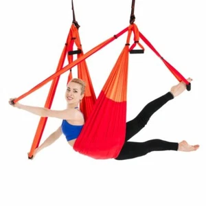 6 Handles Aerial Yoga Hammock Flying Swing Anti-gravity Yoga Pilates Inversion E - Picture 1 of 7