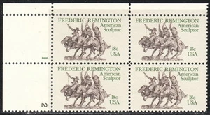 US #1934 18¢ Frederic Remington Plate Block MNH - Picture 1 of 1