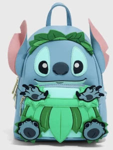 Loungefly Stitch Disney Hawaii Luau Hula Mini Rucksack Handtasche ~ Neu mit Etikett - Bild 1 von 5