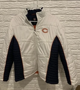 NFL Team Apparel Chicago Bears Women’s XL (Runs Small)Coat *Faint Spots-See Pics - Picture 1 of 12