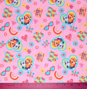 Paw Patrol Fabric - HALF YARD - 100% Cotton - Sewing Quilting Girls Skye Everest - Picture 1 of 1