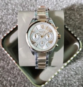 Fossil Modern Courier Chronograph Two-Tone Stainless Steel Watch BQ3849 - Picture 1 of 13