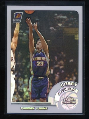 2002-03 Topps Chrome #d /249 Casey Jacobsen #128 White Refractor (RC) - Image 1 of 2