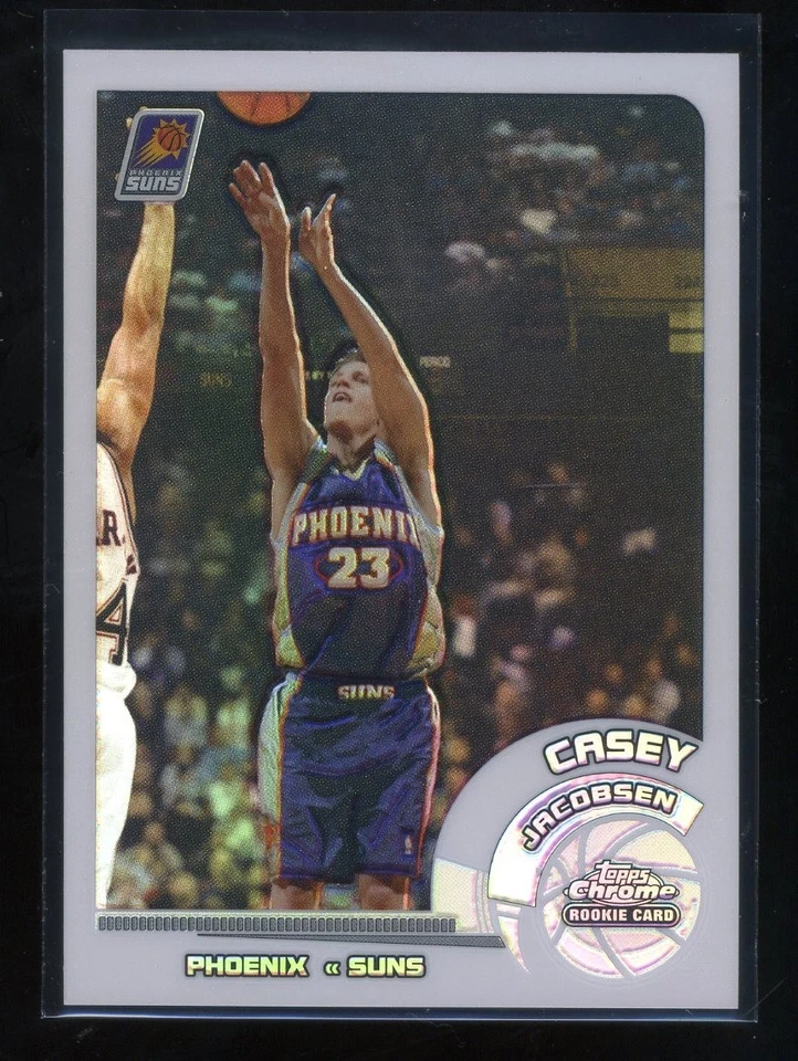 2002-03 Topps Chrome #d /249 Casey Jacobsen #128 White Refractor (RC) - Image 1 of 2