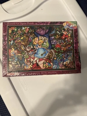 Alice In Wonderland Puzzle Stained Glass Small Pieces 500 Pieces 25x36 Cm New - Image 1 of 4