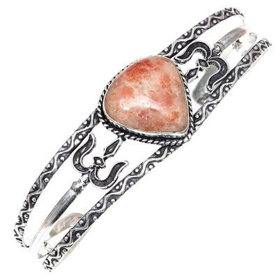 Pulseiras de punho de pedra preciosa feitas à mão 7"" ajustáveis - Imagem 1 de 4