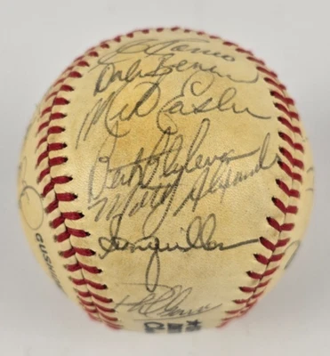 1980 Pittsburgh Pirates Team Signed Ball 28 Autos Blyleven Stargell Parker READ - Image 1 of 4