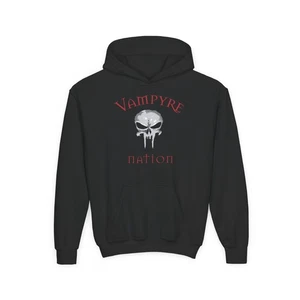 Rebel Skull Youth Heavy Blend Hooded Sweatshirt - Picture 1 of 13