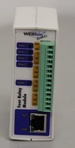 Control By Web X-WR-4R1-I Rail Mount Ethernet PLC Four Relay Module - Picture 1 of 5
