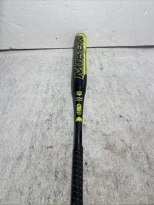 Bate de softbol lanzamiento lento compuesto Miken Chaos negro/amarillo 34/28 oz - Imagen 1 de 10