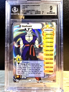 DBZ CCG DRAGON BALL Z GOHAN LV1 #169 LIMITED HI-TECH FOIL BGS 9 MINT SCORE 2002 - Picture 1 of 2