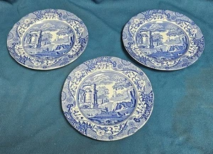 Three Spode Italian Scalloped Edged Tea Plates - 6 1/4 inch - Picture 1 of 7