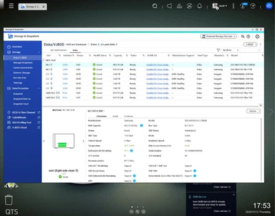 QNAP  TVS-473e - mem 64GB - Storage 19TB - QM2-2P (NVME) - QXG-2G2T (2 x 2.5gb) - Image 1 of 4