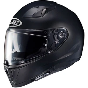 HJC i70 Plain Motorbike Motorcycle Full Face Helmet - Matt Black - Picture 1 of 5