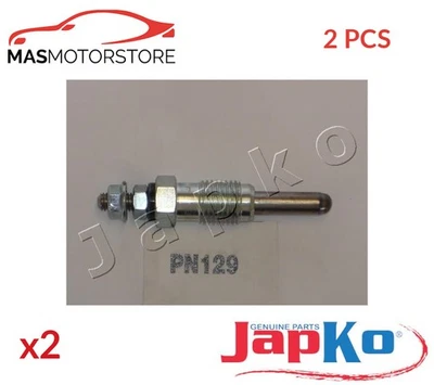 ENGINE GLOW PLUGS JAPKO PN129 2PCS V FOR MITSUBISHI CARISMA 1.9 TD DA4A 66KW - Image 1 of 4