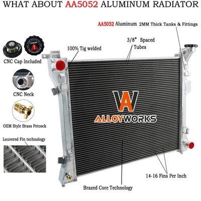 2-Row Radiator Fit 2008-2020 Dodge Grand Caravan/Chrysler Town&Country 3.6 3.8L. - Image 1 of 4