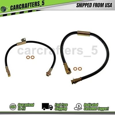 2 передних тормозных гидравлических шланга для 1988 Pontiac Fiero 2,5 л, 1988 Pontiac Fiero 2,8 л - Изображение 1 из 4